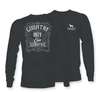 A Country Boy Can Survive Straight Up Southern Long Sleeve Tee -Country Boy - 21746 by DoodleBug's