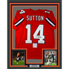 Framed Autographed/Signed Courtland Sutton 35x39 Denver Retro Orange Football Jersey PSA/DNA COA