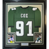 Framed Autographed/Signed Fletcher Cox 35x39 Philadelphia Green Football Jersey JSA COA by Hall of Fame Sports Memorabilia
