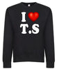 I Love T.S I Heart T.S Taylor Swifties Concert Style Graphic Tee Shirt by MyWackyTees