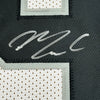 Framed Autographed/Signed Maxx Crosby 35x39 Las Vegas Oakland White Football Jersey Beckett BAS COA
