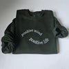 Custom Embroidered Positive mind - Positive Life Sweatshirt, Mental Health Hoodie, Positivity Encouragement Crewneck, Gift for Friend by Dog Mom Hat