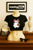 Cute Halloween Female Ghost with Pumpkin Trick Or Treating Graphic Tee Shirt by MyWackyTees