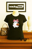 Cute Halloween Female Ghost with Pumpkin Trick Or Treating Graphic Tee Shirt by MyWackyTees
