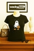 Cute Halloween Male Ghost with Pumpkin Trick Or Treating Graphic Tee Shirt by MyWackyTees