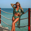 Women's Printed Bikini Three-Piece Swimwear Set by FitiqueFit