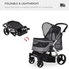 Travel Pet Stroller with Adjustable Handlebar by Furr Baby Gifts