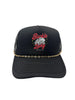 Buckin Lucky Checkered Mesh Trucker Hat w/ Gold Chain by Neon Spur