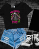 Over it Cropped Tee by Madness & Mayhem LLC