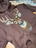 Faux Rhinestone Buck Hoodie by Luckless Outfitters