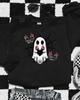 Valloween ghost sweatshirt by Madness & Mayhem LLC