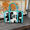 Cowhide Turquoise Concho Speedy Bag by Neon Spur