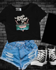 River time Cropped Tee by Madness & Mayhem LLC