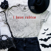 i have rabies embroidered color blast tshirt by Madness & Mayhem LLC