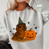 Halloween Witchy Dogs Shirt or Sweatshirt – Cute Unisex Fall Graphic Tee, Relaxed Fit - Part1 by Dog Mom Hat