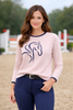 Neon Spur Whispering Mane Knit Crew Neck Sweater by Neon Spur