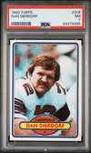 Graded 1980 Topps Dan Dierdorf #316 Football Card PSA 7 Near Mint