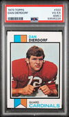 Graded 1973 Topps Dan Dierdorf #322 Rookie RC Football Card PSA 4 VG-EX