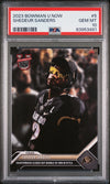 Graded 2023 Topps Bowman U Now Shedeur Sanders #5 Rookie RC Football Card PSA 10 Gem Mint