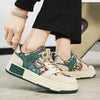 Bear Patch Low-Cut Harajuku Sneakers – Color Block Thick Sole by FitiqueFit