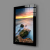 Sunset on the Beach Glass Wall Art by Insigneart USA