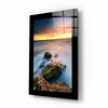 Sunset on the Beach Glass Wall Art by Insigneart USA