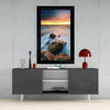 Sunset on the Beach Glass Wall Art by Insigneart USA