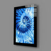 Blue Tie Dye Glass Wall Art by Insigneart USA