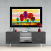 Pastel Trees Glass Wall Art by Insigneart USA