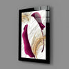 Harmonious Purple Leaf Glass Wall Art by Insigneart USA