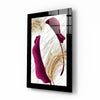 Harmonious Purple Leaf Glass Wall Art by Insigneart USA