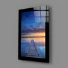 Sunset on the Dock Glass Wall Art by Insigneart USA