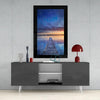 Sunset on the Dock Glass Wall Art by Insigneart USA