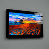 Poppy Field Glass Wall Art by Insigneart USA