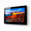 Poppy Field Glass Wall Art by Insigneart USA