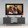 Farm Horses Glass Wall Art by Insigneart USA