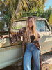 Rebel Yell Horse & Leopard Print Reversible Duster by Lil Bee's Bohemian