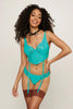 Vinyl & Lace Bustier Set by 3wishes.com
