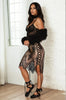 Floral Lace and Velvet Slip Chemise by 3wishes.com