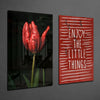 Enjoy the Little Things 2 Pieces Combine Glass Wall Art by Insigneart USA