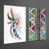 Indian Style 2 Pieces Combine Glass Wall Art by Insigneart USA