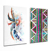 Indian Style 2 Pieces Combine Glass Wall Art by Insigneart USA
