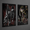 The Style of Picasso 2 Pieces Combine Glass Wall Art by Insigneart USA