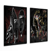 The Style of Picasso 2 Pieces Combine Glass Wall Art by Insigneart USA