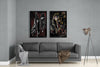 The Style of Picasso 2 Pieces Combine Glass Wall Art by Insigneart USA
