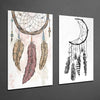 Dreamcatcher 2 Pieces Combine Glass Wall Art by Insigneart USA