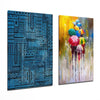 Umbrellas 2 Pieces Combine Glass Wall Art by Insigneart USA