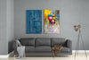 Umbrellas 2 Pieces Combine Glass Wall Art by Insigneart USA