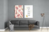 The Way of Happy Life 2 Pieces Combine Glass Wall Art by Insigneart USA