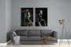 Women 2 Pieces Combine Glass Wall Art by Insigneart USA